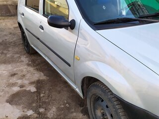2007 Renault Logan I, серебристый, 305000 рублей, вид 4