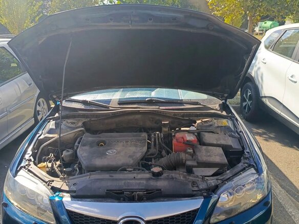 2007 Mazda 6 I (GG) Рестайлинг, синий, 700000 рублей - вид 4