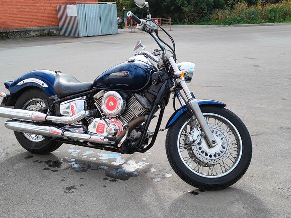2009 Yamaha XVS1100, синий, 440000 рублей - вид 3