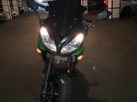 2013 Kawasaki ER-6F (Ninja 650R), зелёный, 650000 рублей, вид 3