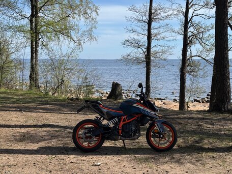 2024 KTM 390 Duke, синий, 590000 рублей, вид 3