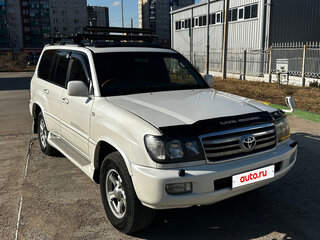 2003 Toyota Land Cruiser Cygnus 100 Series Рестайлинг 1, белый, 2250000 рублей, вид 4