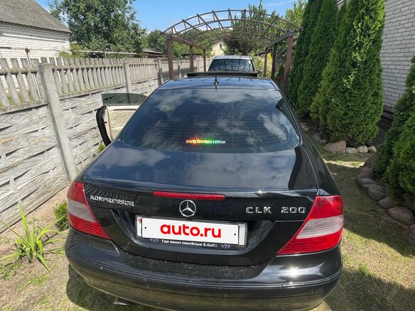 2006 Mercedes-Benz CLK-Класс 200 II (W209) Рестайлинг, чёрный, 800000 рублей - вид 9