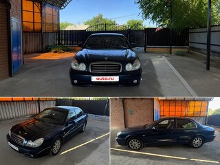 2006 Hyundai Sonata ТагАЗ IV (EF) Рестайлинг, синий, 550000 рублей, вид 3