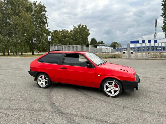 1993 Lada (ВАЗ) 2108 21086, красный, 400000 рублей - вид 4
