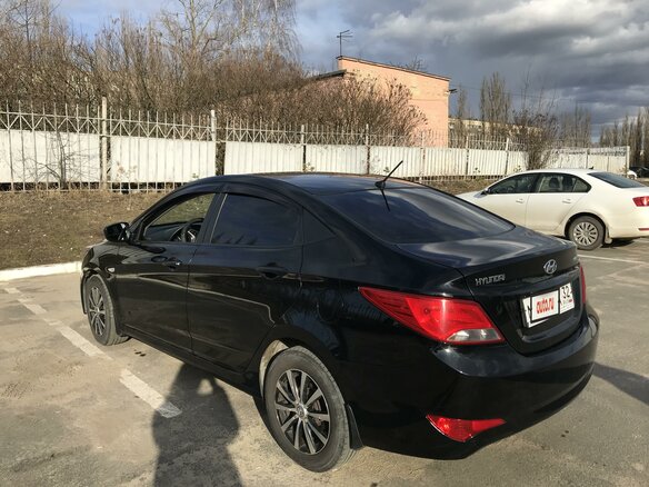 2014 Hyundai Solaris I Рестайлинг, чёрный - вид 7