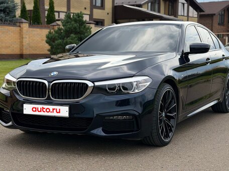 2019 BMW 5 серии 520d xDrive VII (G30/G31/G38), чёрный, 3600000 рублей, вид 2