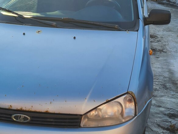 2012 Lada (ВАЗ) Kalina I, голубой - вид 3