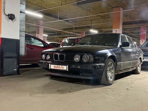 1993 BMW 5 серии 525i III (E34), синий - вид 2