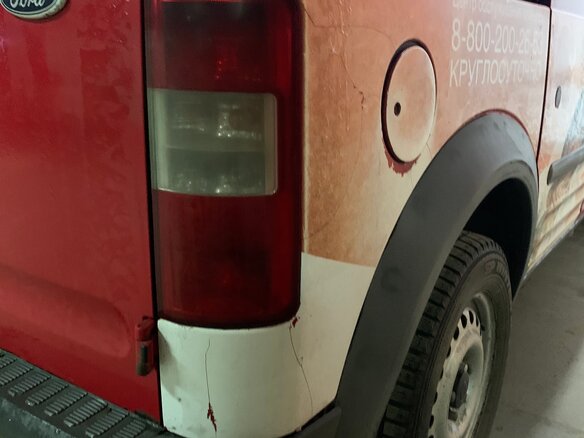 2008 Ford Transit Connect, красный - вид 5