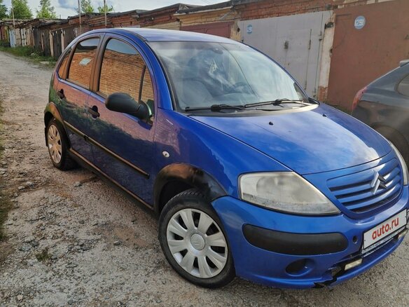 2007 Citroen C3 I Рестайлинг, синий, 325000 рублей - вид 3