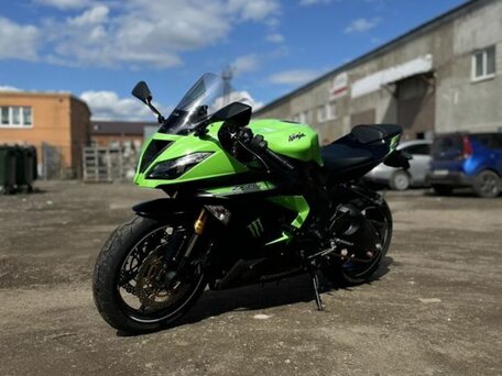 2015 Kawasaki ZX-6 Ninja, зелёный, 1000000 рублей, вид 3