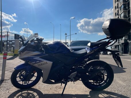 2015 Yamaha YZF-R3, синий, 390000 рублей, вид 3