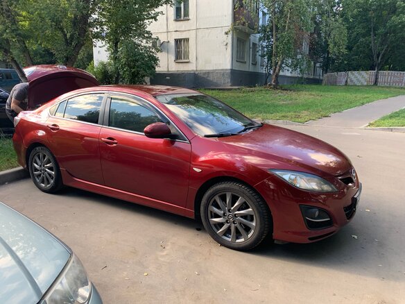 2012 Mazda 6 II (GH) Рестайлинг, красный, 1050000 рублей - вид 3