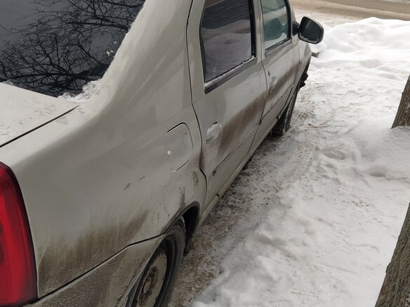 2011 Renault Logan I Рестайлинг, бежевый - вид 3