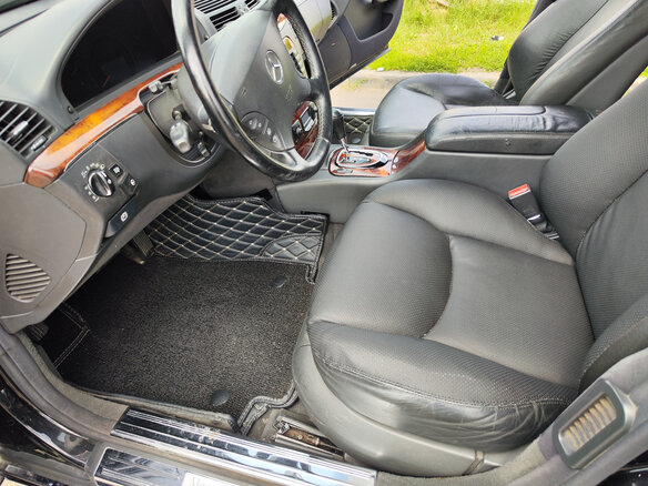 2004 Mercedes-Benz S-Класс 350 Long IV (W220) Рестайлинг, чёрный, 1200000 рублей - вид 7