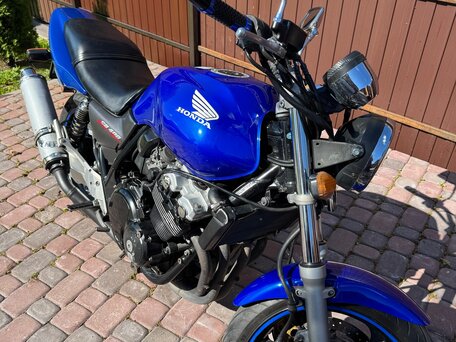 2007 Honda CB 400 Super Four, синий, 395000 рублей, вид 2