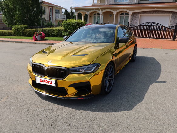 2021 BMW M5 CS VI (F90) Рестайлинг, золотистый - вид 2