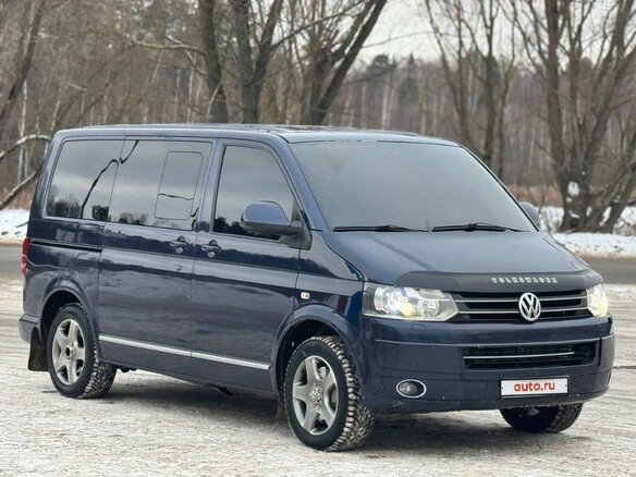 2010 Volkswagen Multivan T5 Рестайлинг, синий, 1725000 рублей - вид 3