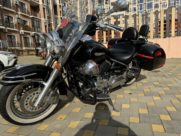 2007 Yamaha XVS1100, чёрный, 600000 рублей - вид 9