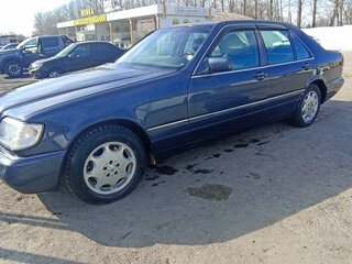 1995 Mercedes-Benz S-Класс 350 III (W140) Рестайлинг, синий, 600000 рублей, вид 3