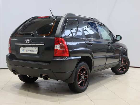 2009 Kia Sportage II Рестайлинг, чёрный - вид 4