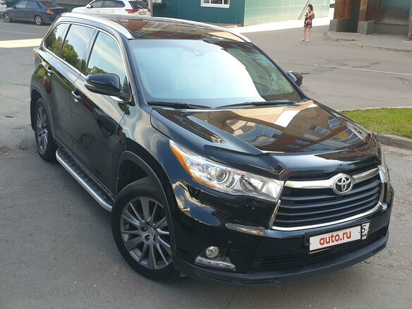 2014 Toyota Highlander III (XU50), чёрный - вид 4