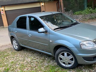 2012 Renault Logan I Рестайлинг, синий, 370000 рублей, вид 3