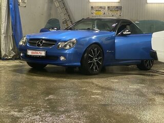 2001 Mercedes-Benz SLK-Класс 230 I (R170) Рестайлинг, синий, 800000 рублей, вид 3