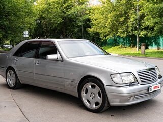 1997 Mercedes-Benz S-Класс 500 Long III (W140) Рестайлинг, серебристый, 4800000 рублей, вид 1