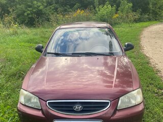2008 Hyundai Accent ТагАЗ II, красный, 330000 рублей, вид 3