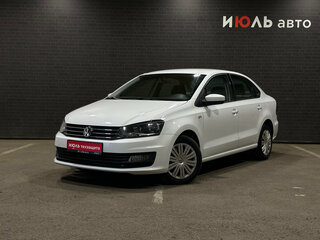 2018 Volkswagen Polo V Рестайлинг, белый, 1180000 рублей, вид 1