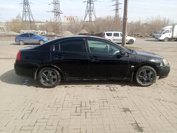 2006 Mitsubishi Galant IX Рестайлинг, чёрный, 480000 рублей - вид 2