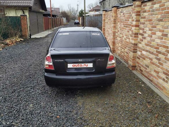 2006 Hyundai Accent III, чёрный - вид 3