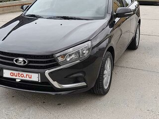 2019 Lada (ВАЗ) Vesta I, чёрный, 1200000 рублей, вид 1