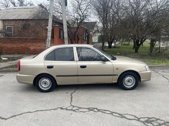2006 Hyundai Accent ТагАЗ II, бежевый, 335000 рублей - вид 5