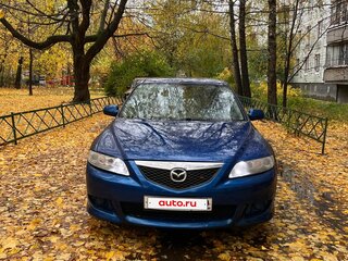 2005 Mazda 6 I (GG) Рестайлинг, синий, 350000 рублей, вид 2