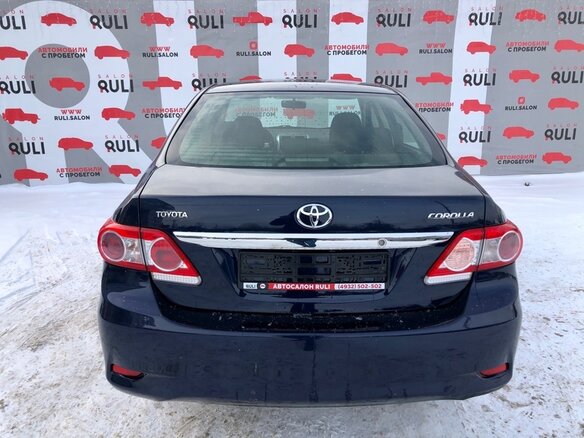 2012 Toyota Corolla X (E140, E150) Рестайлинг, синий - вид 4