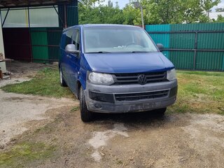 2010 Volkswagen Transporter T5 Рестайлинг, синий, 1299990 рублей, вид 1