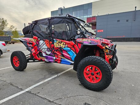2019 Polaris RZR XP 4 Turbo S, красный, 2800000 рублей, вид 3