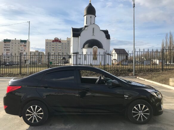 2014 Hyundai Solaris I Рестайлинг, чёрный - вид 9