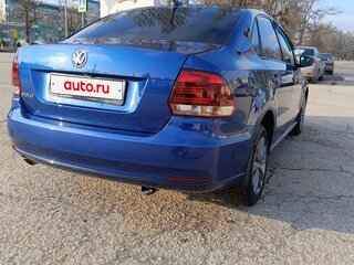 2019 Volkswagen Polo V Рестайлинг, синий, 1410000 рублей, вид 5