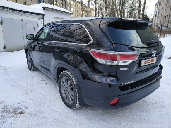 2014 Toyota Highlander III (XU50), чёрный - вид 3