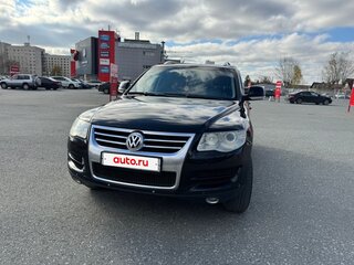 2008 Volkswagen Touareg I Рестайлинг, чёрный, 1250000 рублей, вид 2