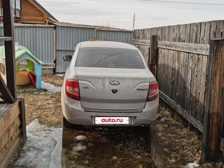 2017 Lada (ВАЗ) Granta I, серебристый, 395000 рублей, вид 4