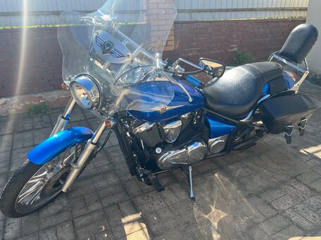 2007 Kawasaki VN900 Vulcan, синий, 500000 рублей, вид 2
