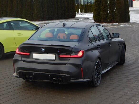 2021 BMW M3 Competition Package VI (G80), чёрный, 7107505 рублей - вид 2