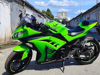 2014 Kawasaki Ninja 300, зелёный, 400000 рублей, вид 1