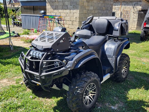 2021 Stels ATV-500YS Leopard, чёрный, 600000 рублей
