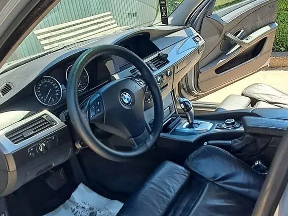 2008 BMW 5 серии 520d V (E60/E61) Рестайлинг, серый, 1200000 рублей - вид 12